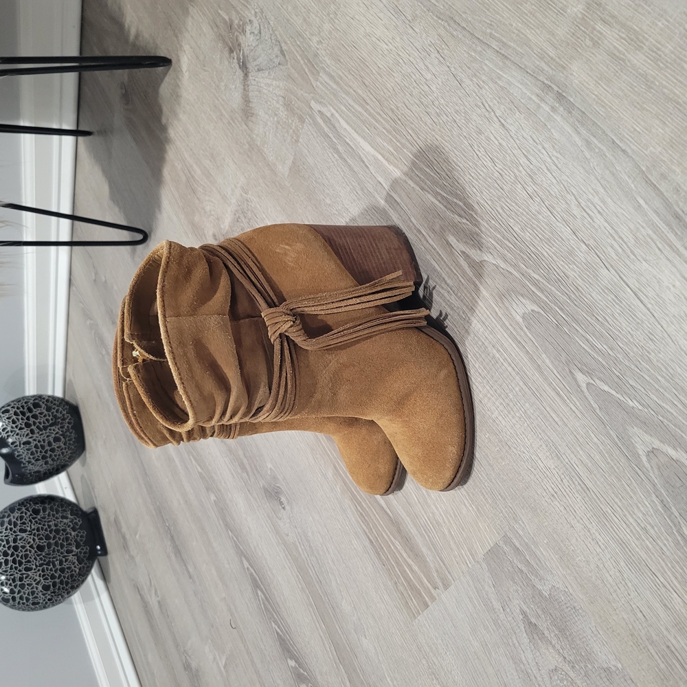 Jessica Simpson Tan Heeled Boots